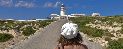 El faro del cabo de Cavalleria, al norte de la isla de Menorca