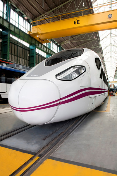 Primera imagen del nuevo tren de alta velocidad de la guipuzcoana CAF.