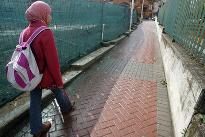 Najwa, la estudiante que tuvo que cambiar de instituto en Pozuelo (Madrid) por llevar velo.