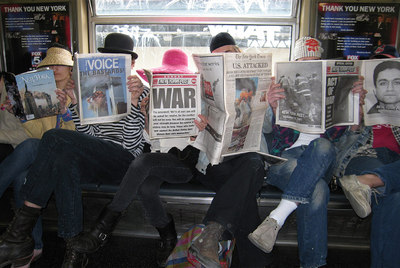 Algunos de los miembros del colectivo artístico de Nueva York The Bruce High Quality Foundation.