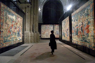 La exposición de tapices flamencos en la Seu Vella de Lleida.