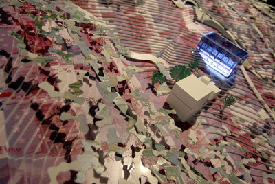 Maqueta de la finca de Fèlix Millet en L'Ametlla del Vallès, con 