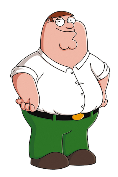  Peter Griffin.  El  prota  hace que Homer Simpsom parezca un genio. 