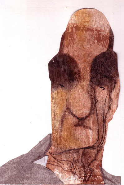 El pensador marroquí Mohamed Abed Yabri (Figuig, 1935-Casablanca, 2010) visto por Sciammarella.