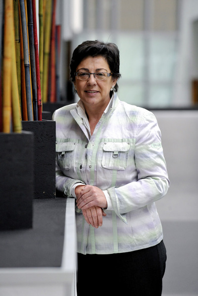 La consejera de Medio Ambiente, Pilar Unzalu, en la sede del Gobierno en Lakua.