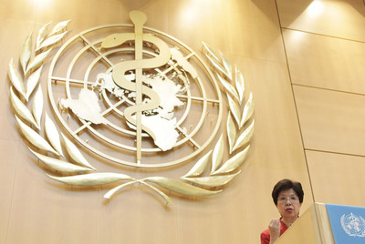La responsable de la OMS, Margaret Chan, durante la asamblea general del organismo en mayo en Ginebra.