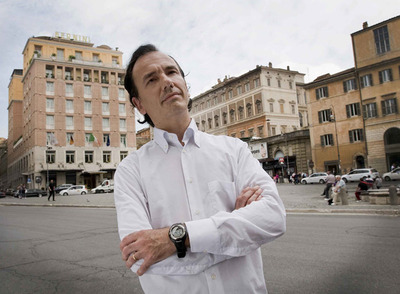 Tomasso Debenedetti, durante la entrevista con EL PAÍS, en Roma.
