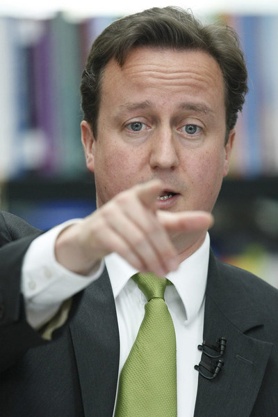 Cameron, ayer en la Open University.