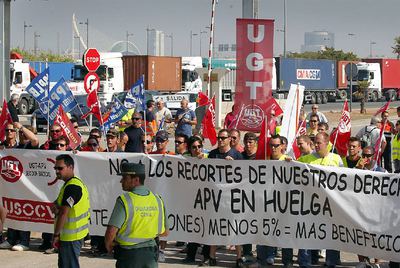 Tensión en el puerto