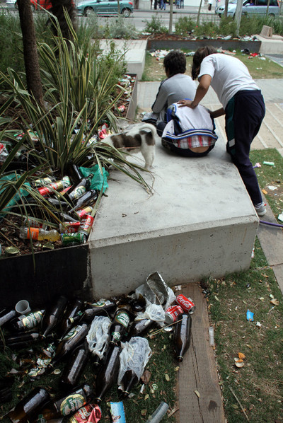 El parque que nadie limpió
