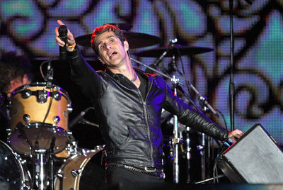 Perry Farrell, cantante de Jane's Addiction, durante su actuación en Rock in Rio.