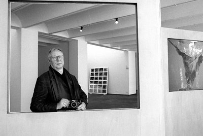 Sigmar Polke, en 2000, en su exposición en la Fundación Miró de Barcelona.