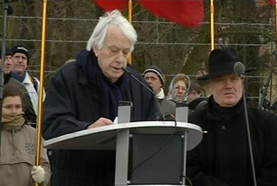 Jorge Semprún, en una escena del reportaje de  En portada. 