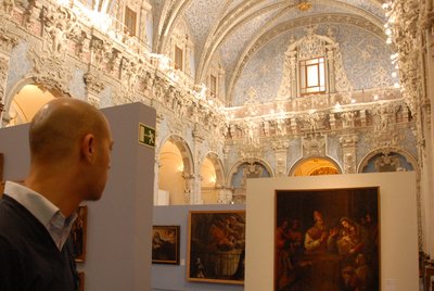 Interior de la iglesia de San Esteban de Valencia, restaurada para ser una de las sedes de la muestra  La gloria del barroco. 