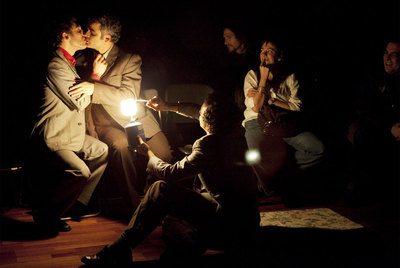 Una escena de la obra  Ejercicios de amor,  de la compañía El Pont Flotant.