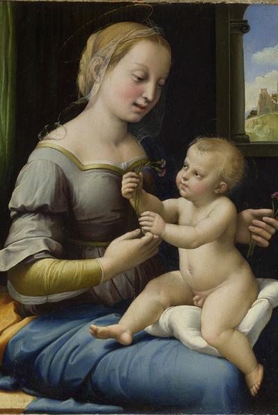  La Madonna de los claveles   de Rafael