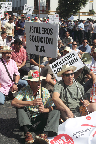 Los trabajadores de Astilleros piden soluciones
