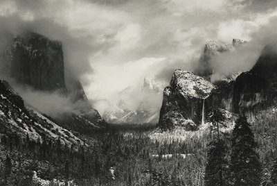  Clearing winter storm, Yosemite National Park  (1938), de Ansel Adams.