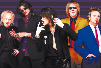  De izquierda a derecha, Brad Whitford, Joe Perry, Steven Tyler, Tom Hamilton y Joey Kramer. Aerosmith en 2010. 