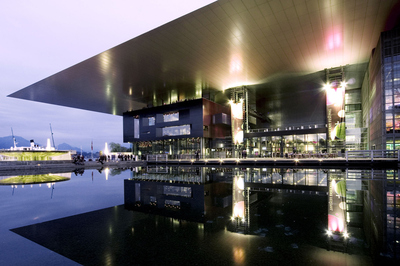 Vista del recinto donde se celebra el Festival de Lucerna.