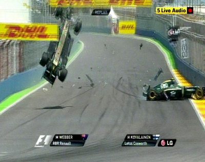 FOTOGALERIA: Webber, por los aires