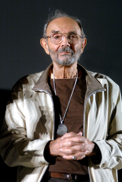 Stanley Donen, el pasado lunes en Bolonia, antes de una proyección de  Cantando bajo la lluvia. 