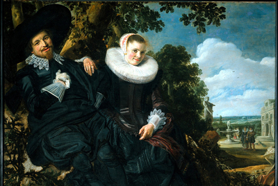  Marriage Portrait of Isaac Massa en Beatrix van der Laen   (hacia 1622),  de Frans Hals.