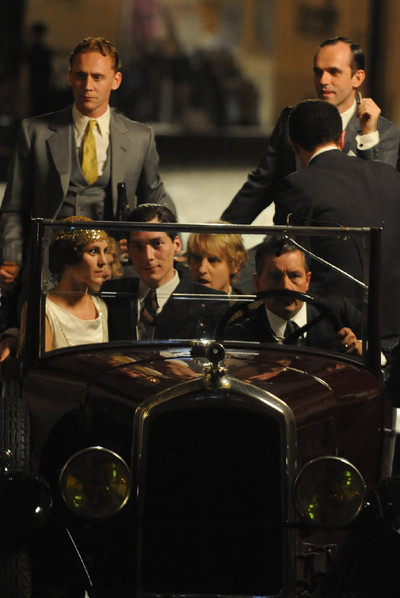 Owen Wilson, con pelo rubio, en el rodaje . 