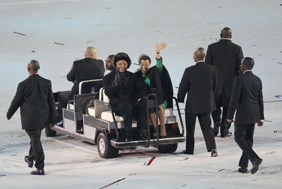 Mandela vuelve a emocionar a su gente