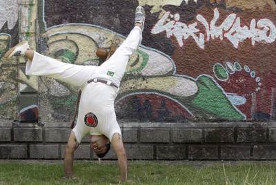 Fabio Jordâo , Fabinho , ofrece una demostración en el Castro de Vigo.