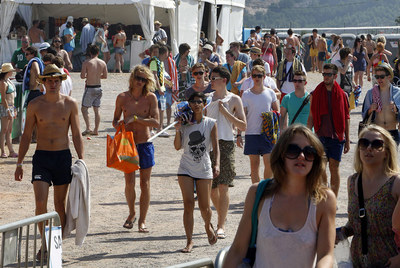  Fibers en el recinto del festival.