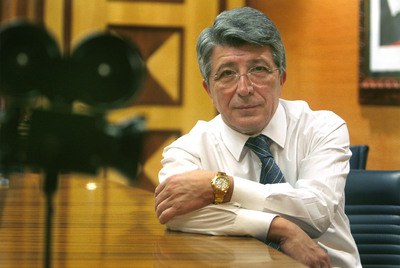 Enrique Cerezo, productor de cine y presidente del Atleti.