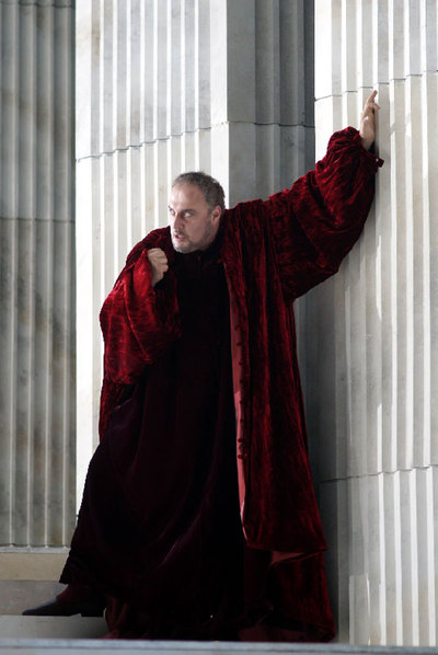 Ensayo de  Simon Boccanegra  en el Real.