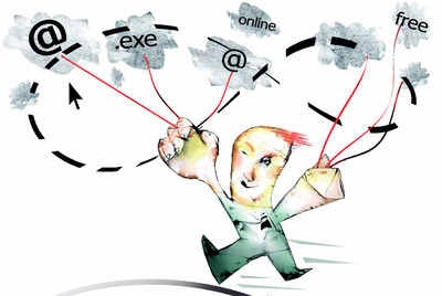 Ilustración sobre el consumismo