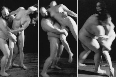 Tres fotos de la serie   Holy and Valeria   (1998) de Ariane López-Huici, donada al IVAM por la artista. 