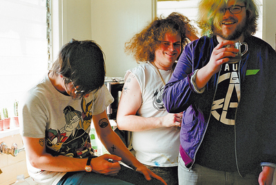  Nathan Williams, Stephen Pope y Billy Hayes, componentes del grupo Wavves 