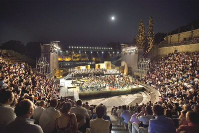 Representación de  Carmina Burana  en el Teatro Grande de Pompeya.