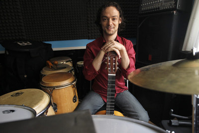 Diego Guerrero, en la sala en la que ensaya en Madrid.