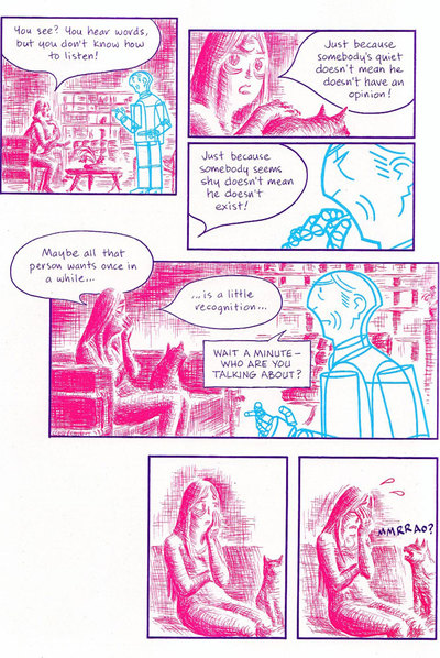 Una página de  Asterios Polyp,  de David Mazzucchelli, novela gráfica que ha triunfado este año en los Eisner.