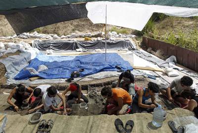 Excavaciones arqueológicas en Moratalaz.