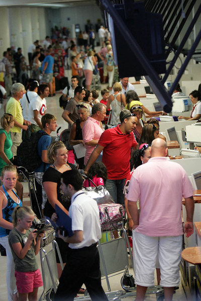 Máxima actividad turística en el aeropuerto de l'Altet