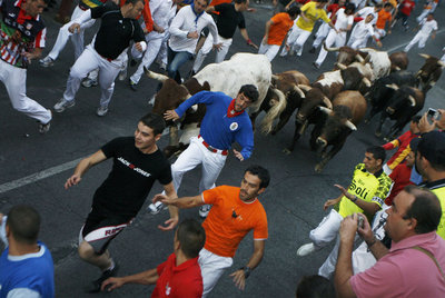 Encierros en los festejos populares de San Sebastián de los Reyes en 2009.