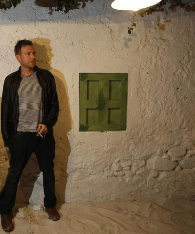 Damon Albarn, en el  backstage  del pasado Festival Internacional de Benicàssim.