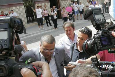Enrique Ortiz acude a declarar ante el juzgado de Orihuela por el  caso Brugal .