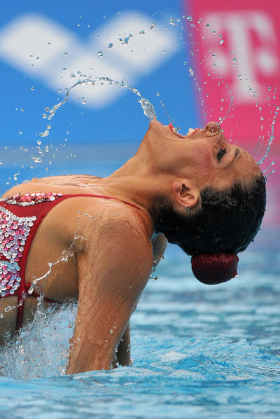Andrea Fuentes, durante la final de solo.