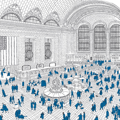 'Grand Central Station', ilustración de Werner Kruse, alias 'Robinson'
