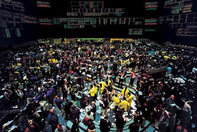 Foto de la Bolsa de Nueva York de Andreas Gursky que ofrece Christie's.