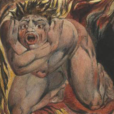 Ilustración de William Blake para  El libro de Urizen .