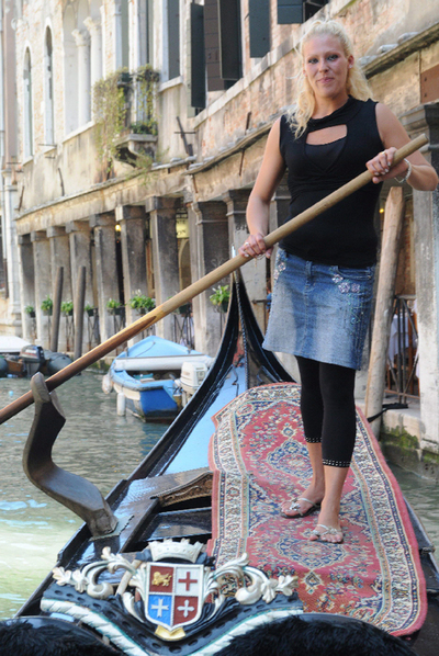 Giorgia, primera mujer gondolera