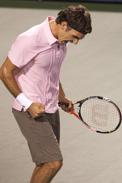 El suizo Roger Federer, durante su partido de ayer contra el británico Andy Murray.